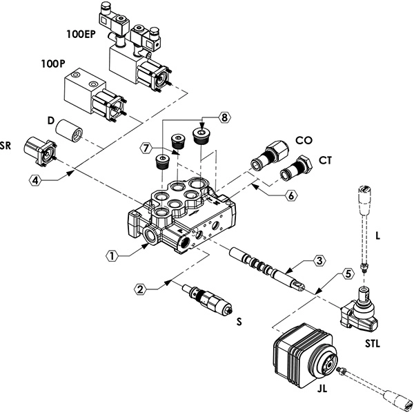 اجزای شیر دستی یک تکه ORV-M100