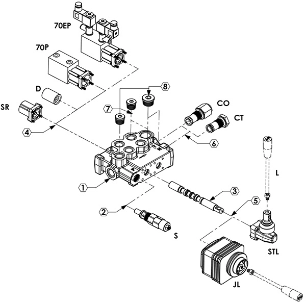 اجزای شیر دستی یک تکه ORV-M70