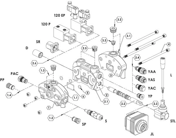 اجزای شیر دستی قابل کوپل اوروال ORV-PD120